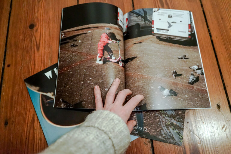 magazine we see open pages