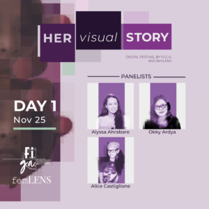 her visual story festival day one panelists femlens