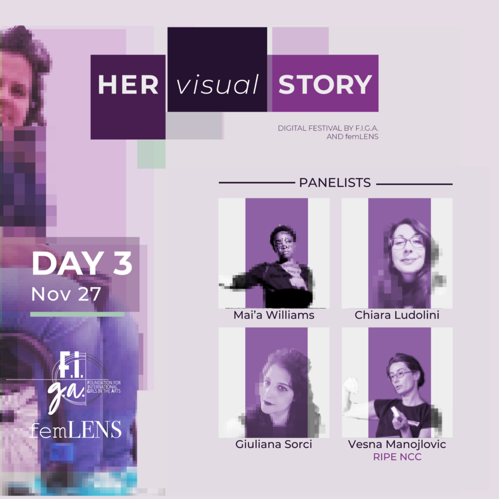 her visual story festival day three panelists femlens