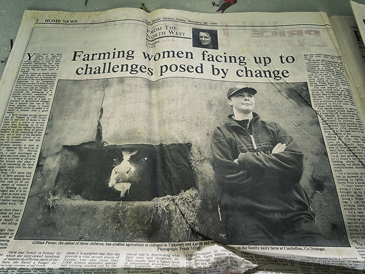 In 1999, a young 22 year old farmer from Co Donegal was laying a trail for other young women to later follow.
