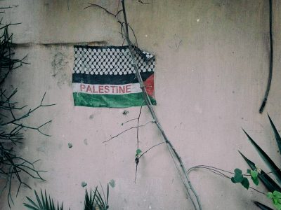 A Palistinian flag on a wall in Shatila refugee camp, Beirut, Lebanon, October 2017. Faten Anbar/femLENS